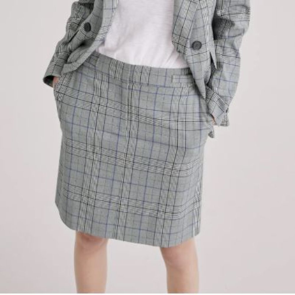 Halogen Plaid Office Siren Skirt Sz 0
